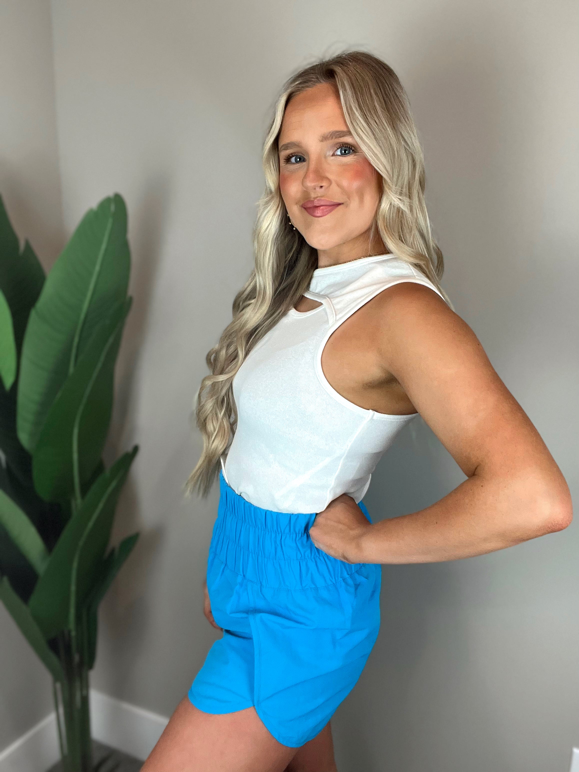 Girls Just Wanna Have Fun Cutout Tank