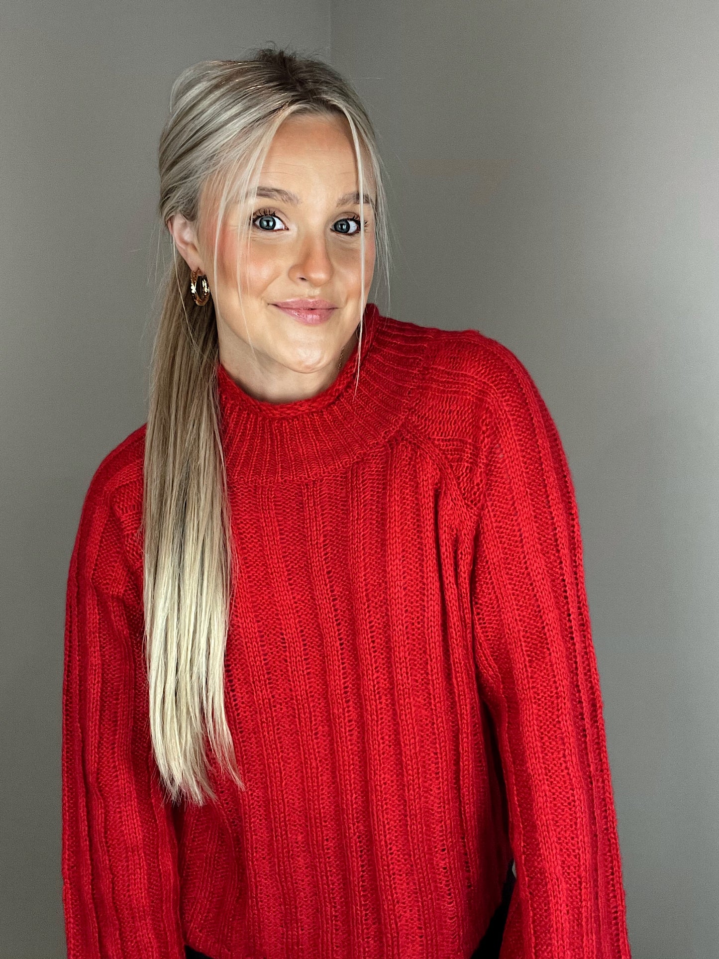 Georgie Knit Mock Neck Sweater