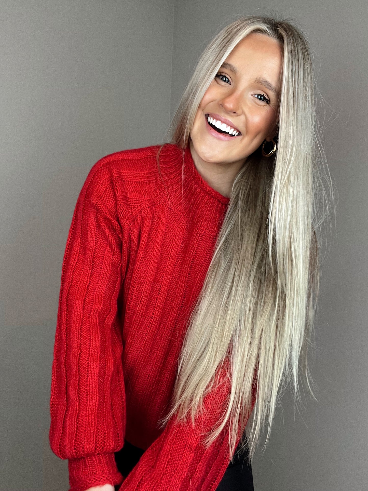 Georgie Knit Mock Neck Sweater