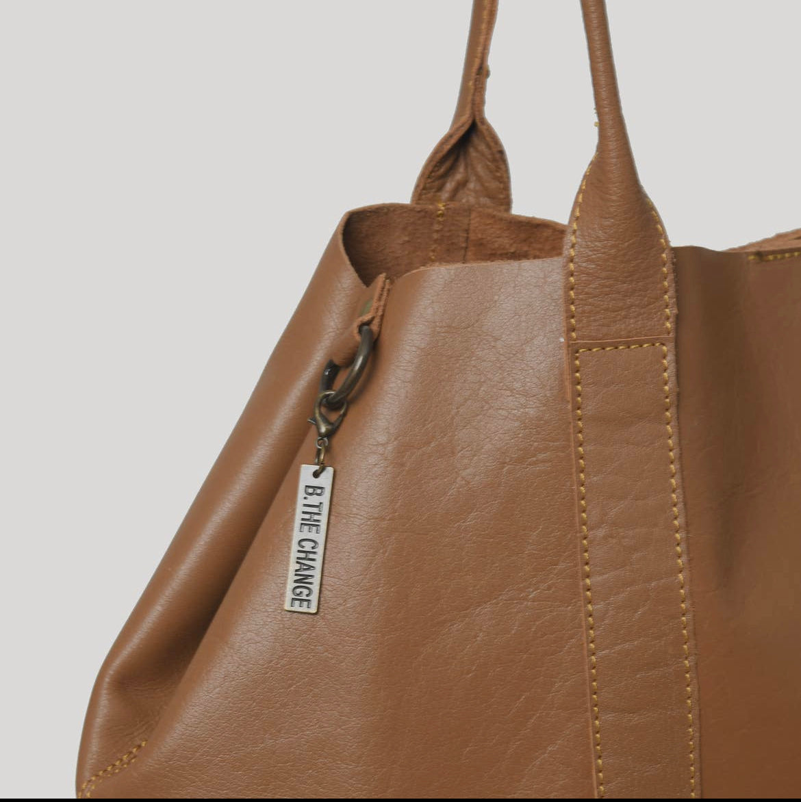 Lillie Tan Genuine Leather Handbag