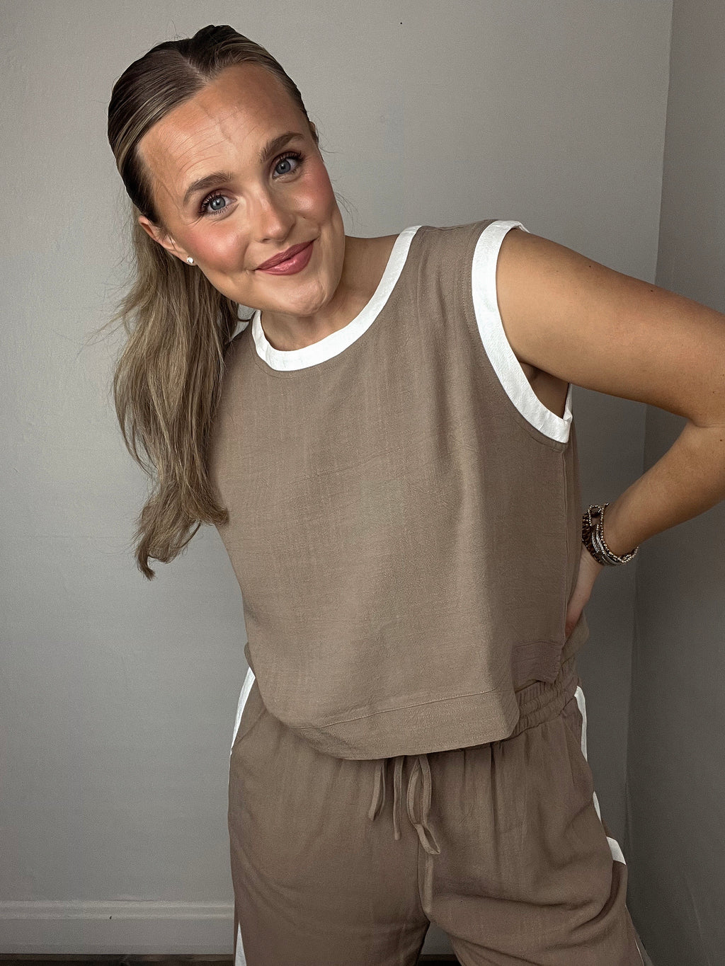 Joey Linen Set - Mocha