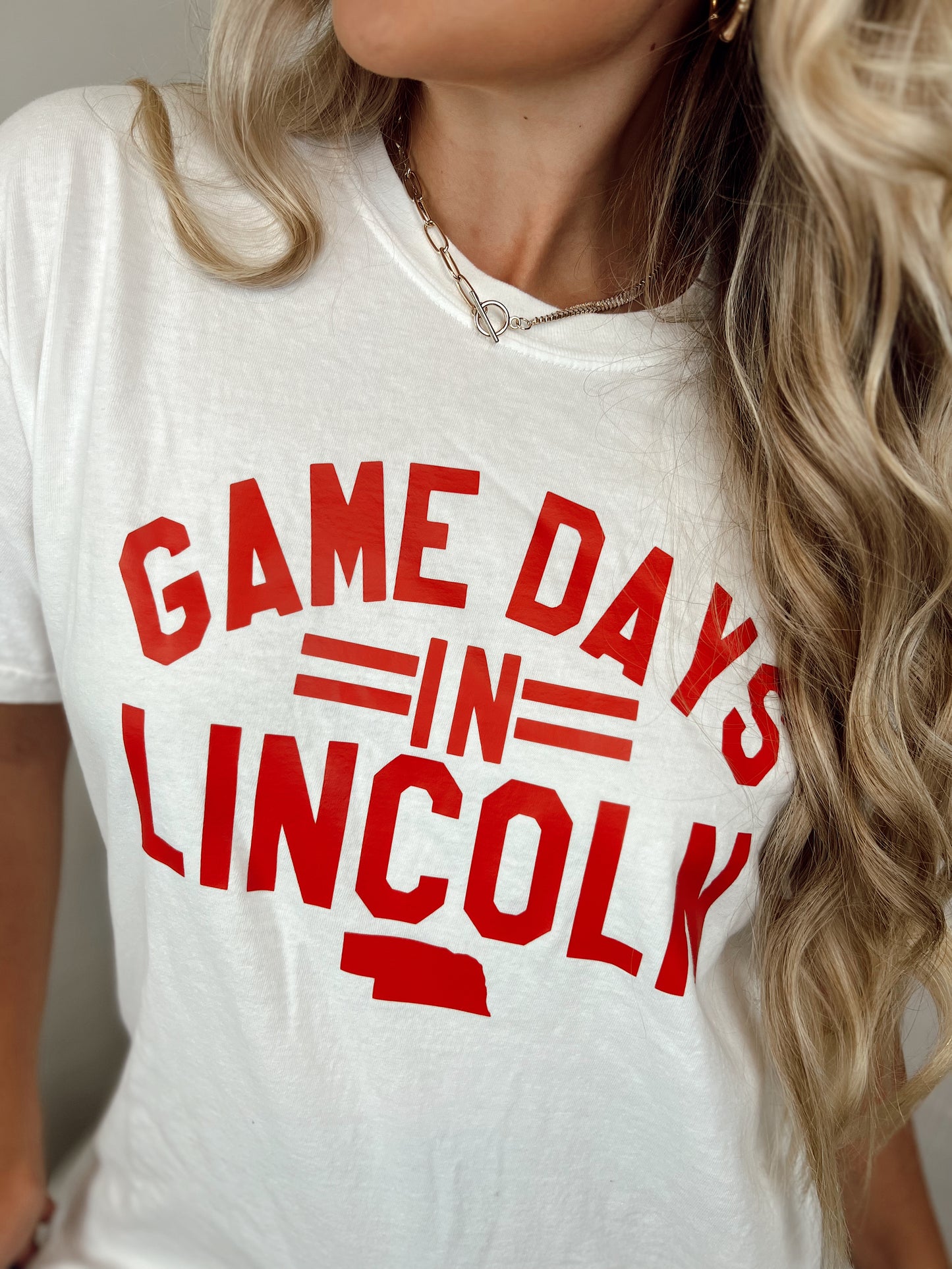 Gamedays in Lincoln Tee - Red