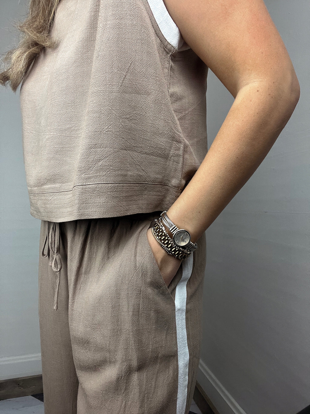 Joey Linen Set - Mocha