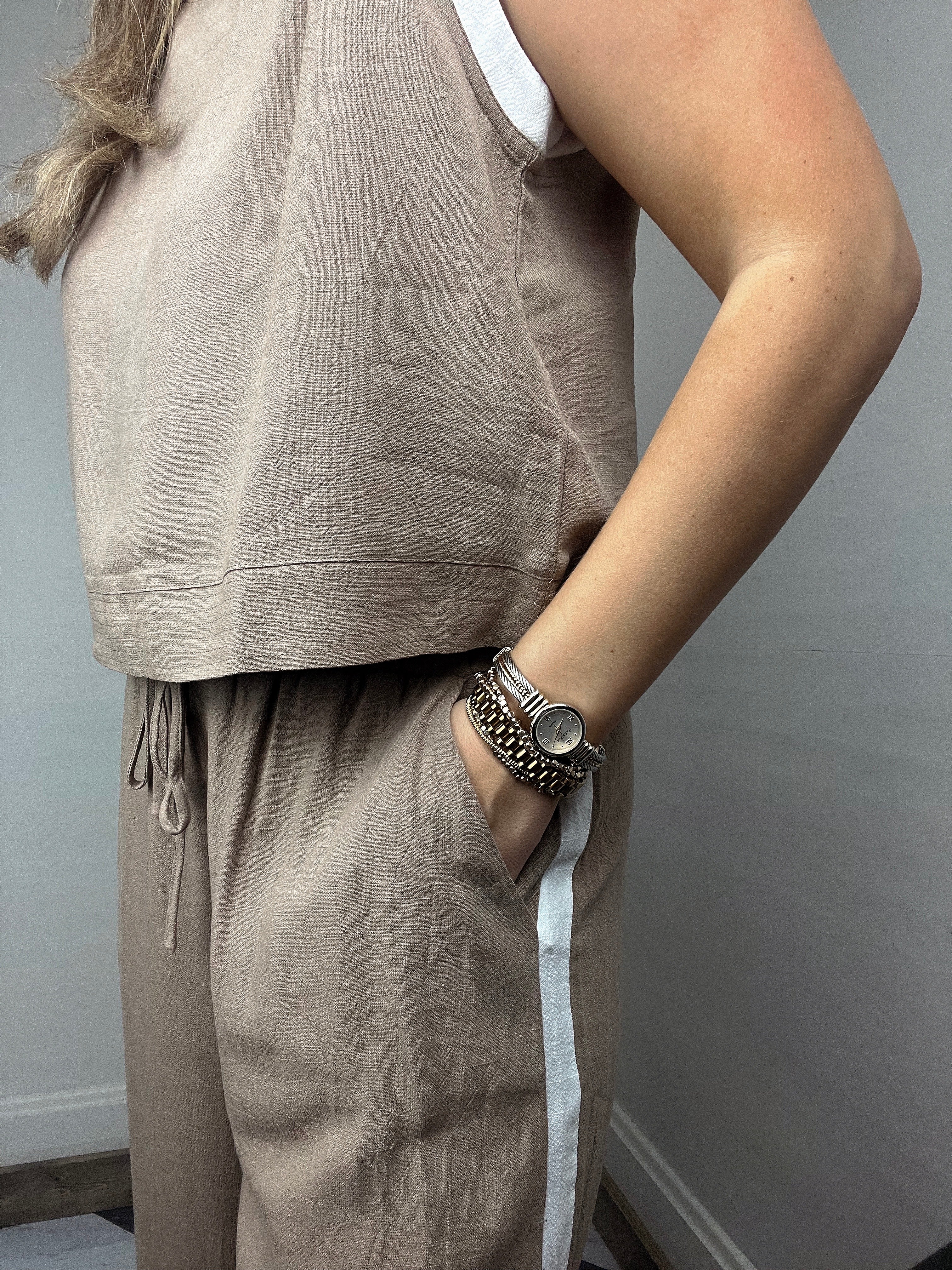 Joey Linen Set - Mocha
