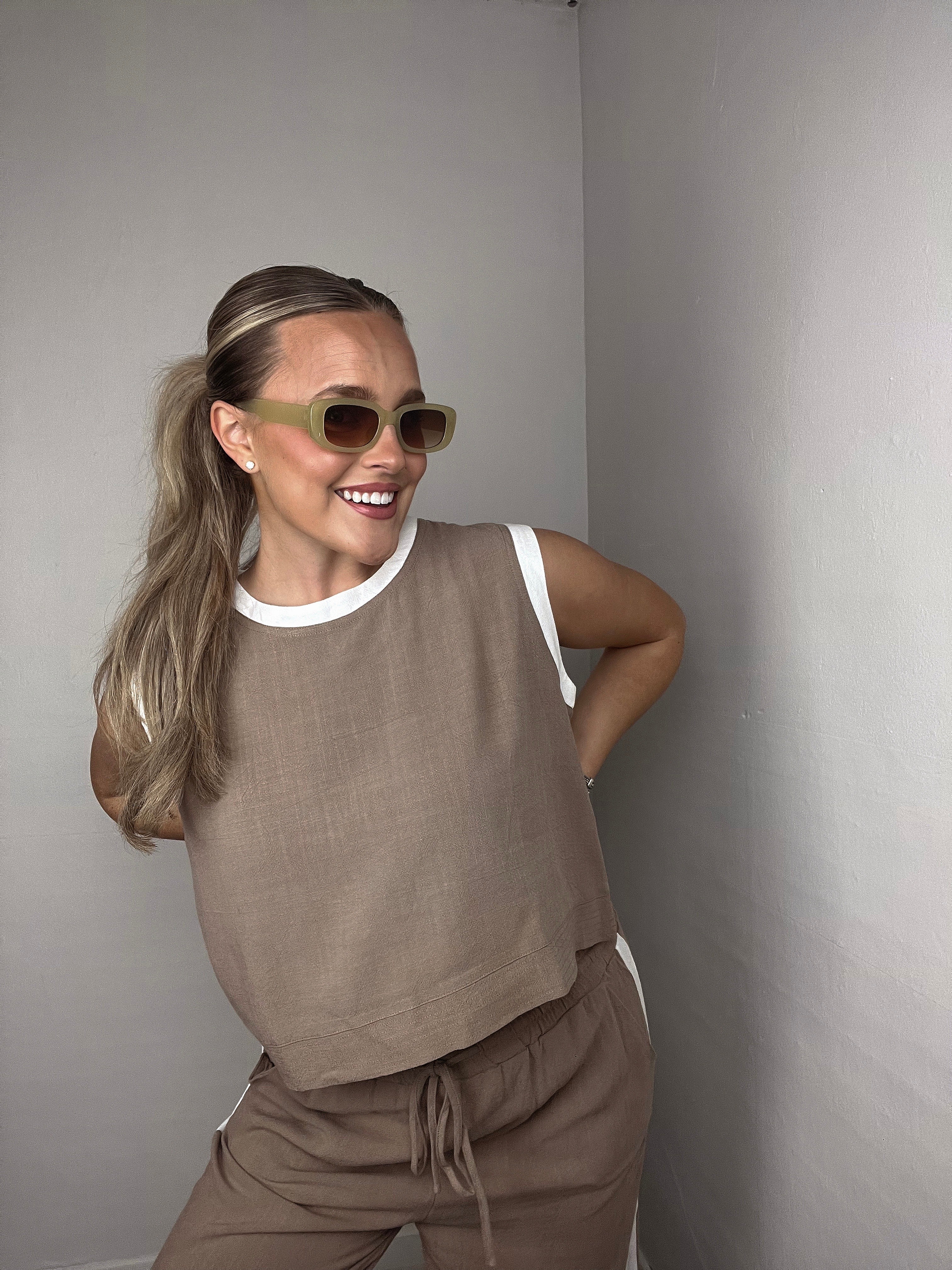 Joey Linen Set - Mocha