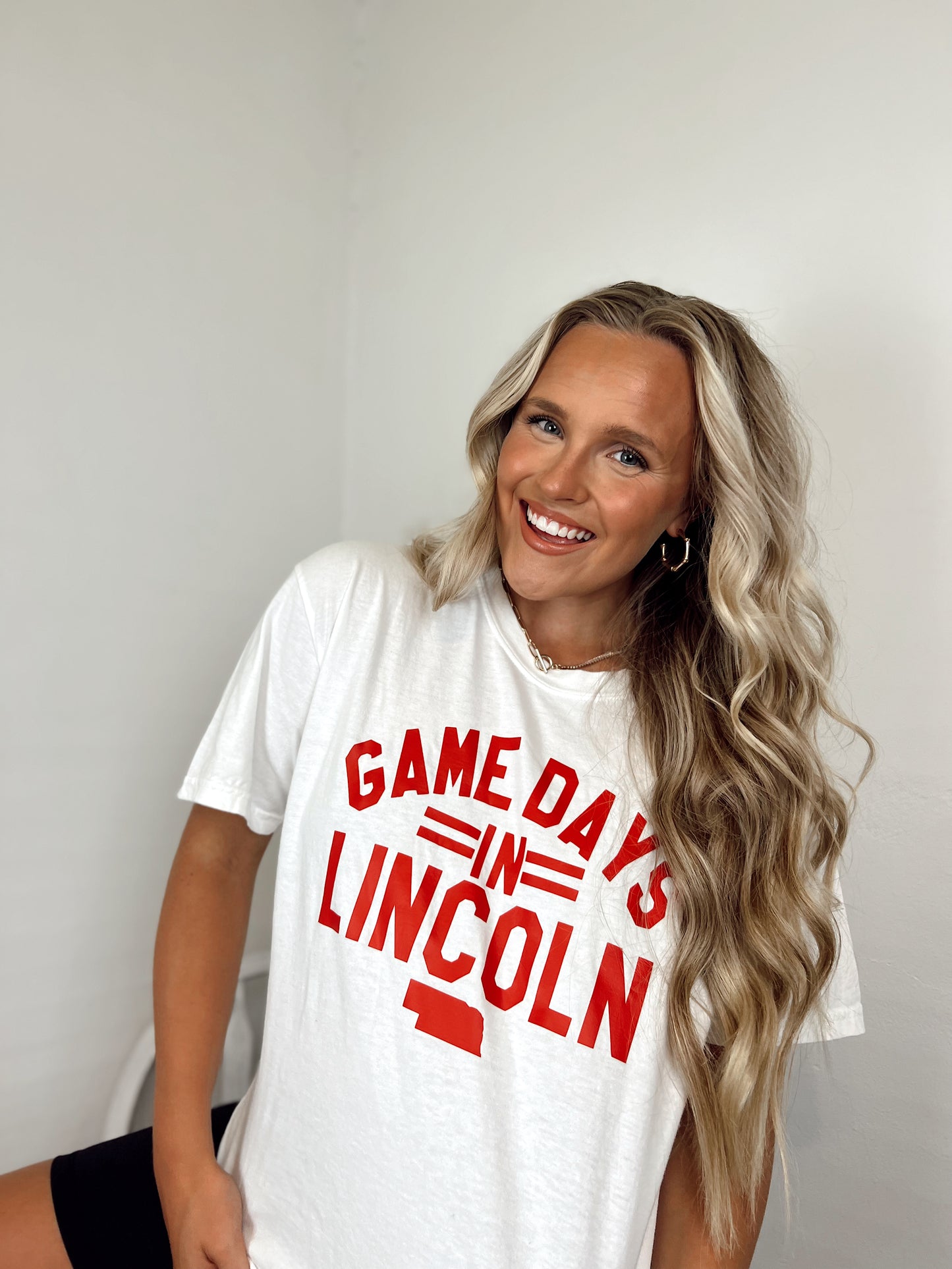 Gamedays in Lincoln Tee - Red