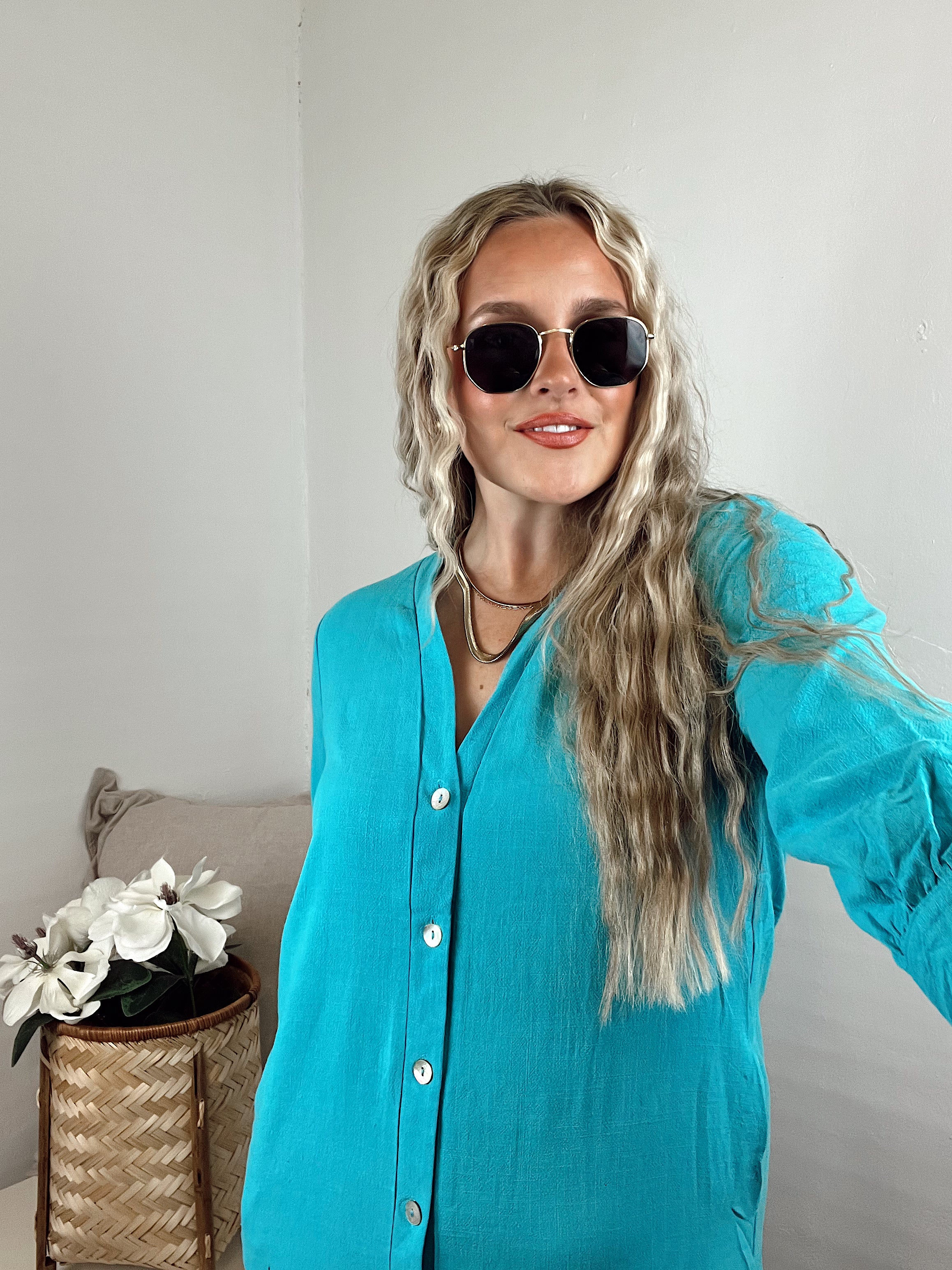 Midday Adventures Dress - Aqua