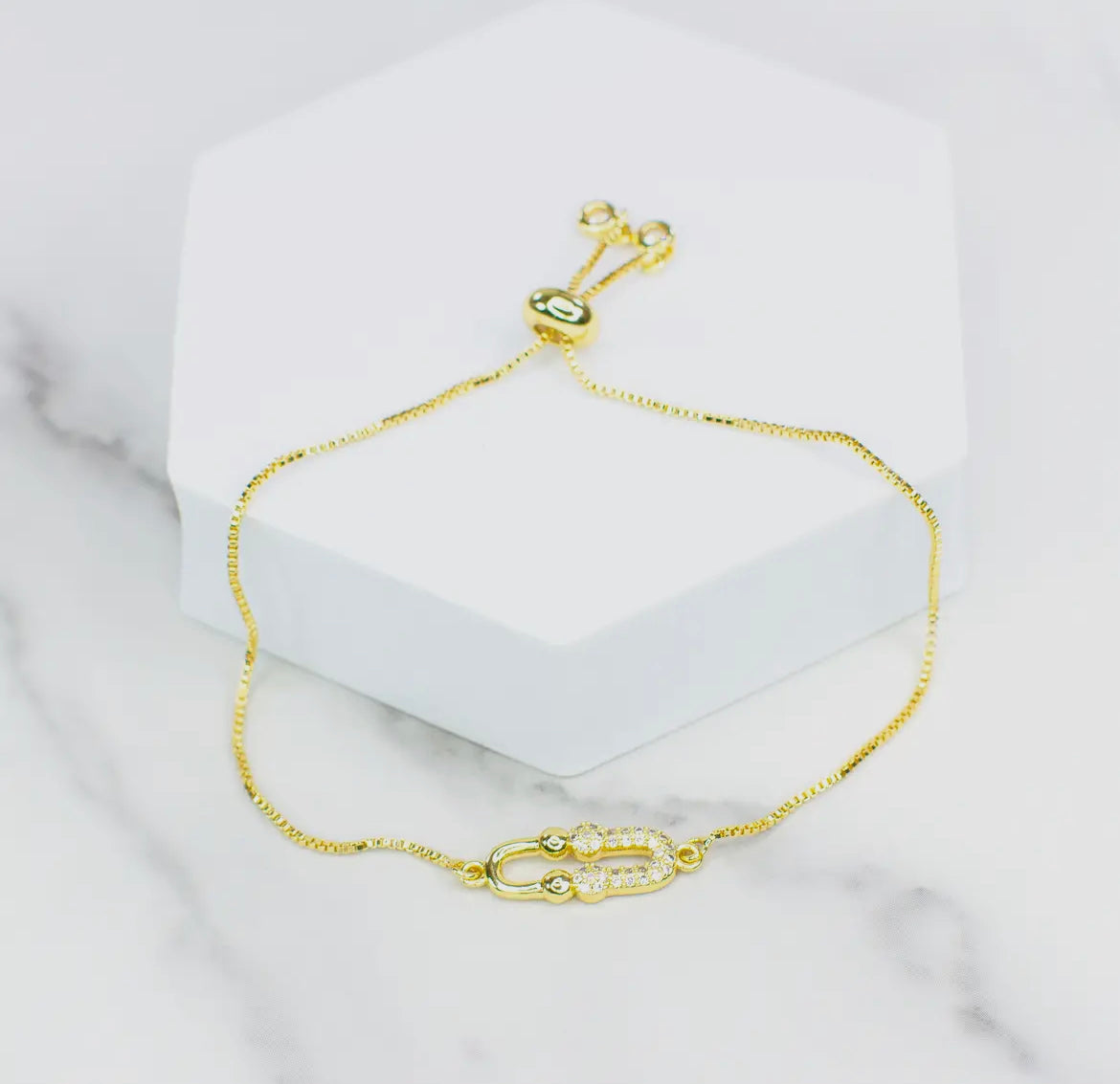 Linked Forever 18k Gold Filled Stacking Bracelet