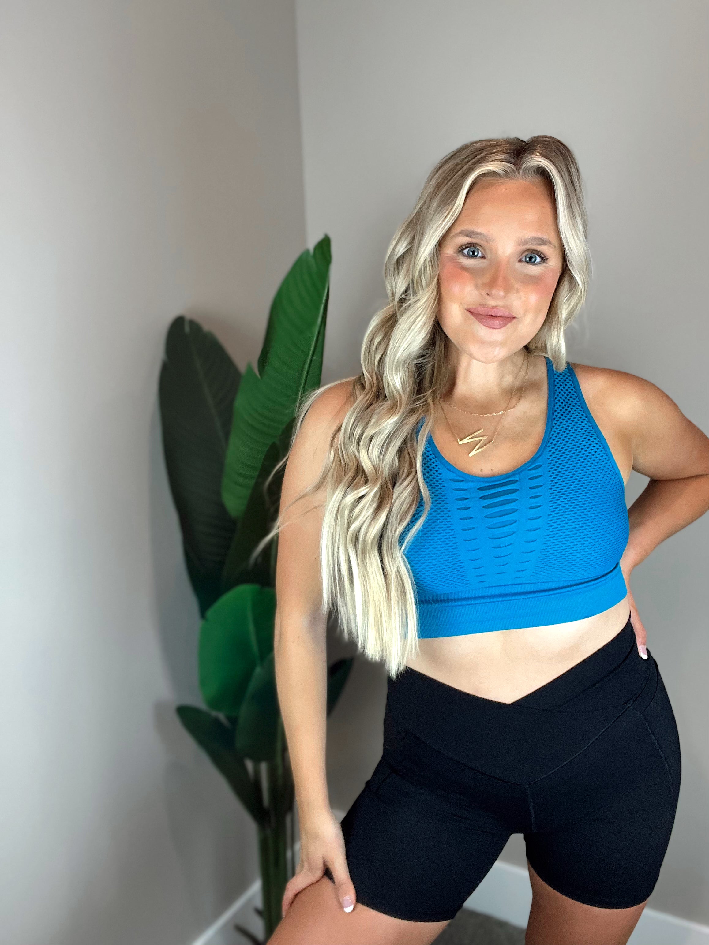 Laser Cut Seamless Sports Bra