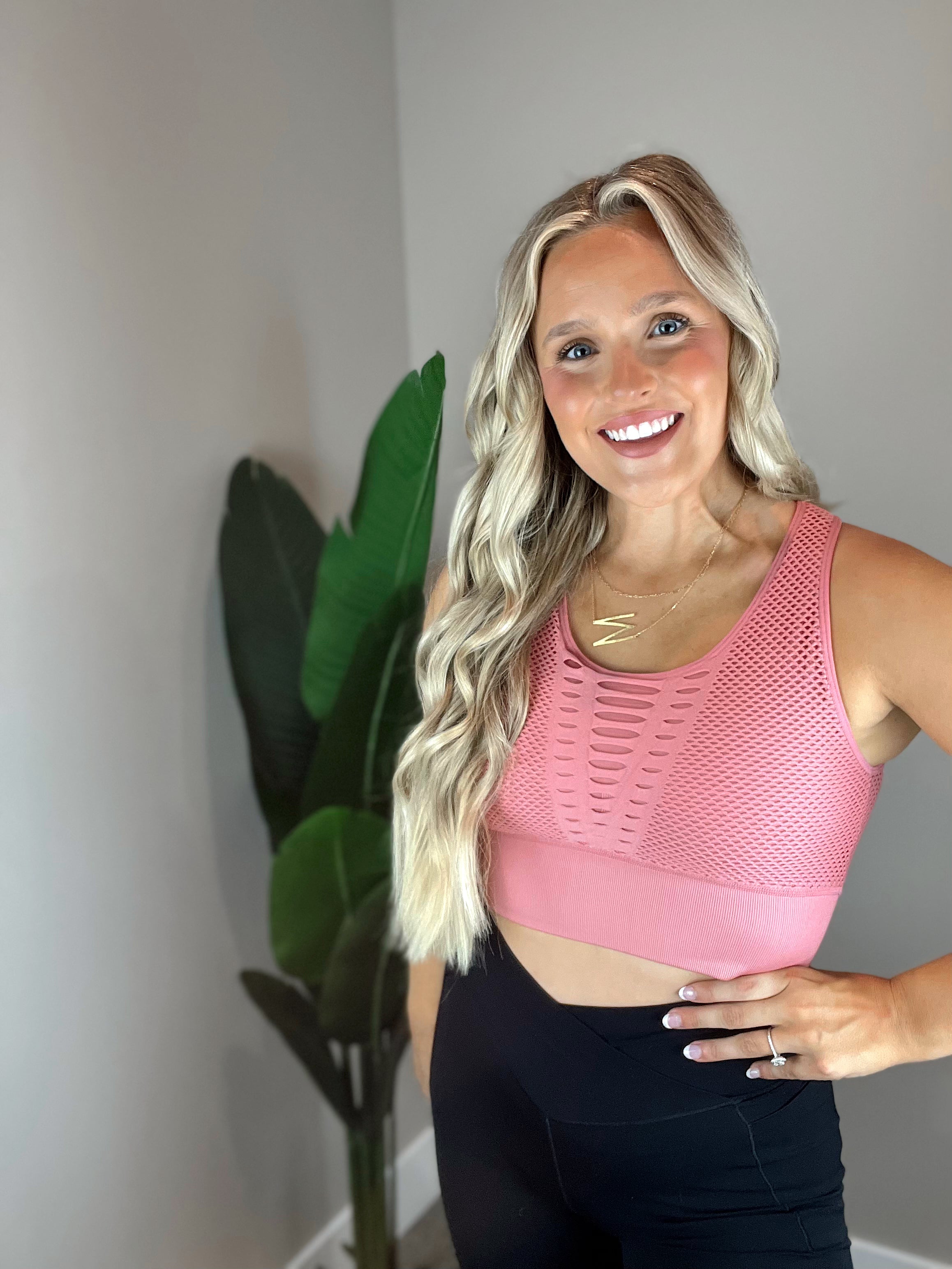 Laser Cut Seamless Sports Bra