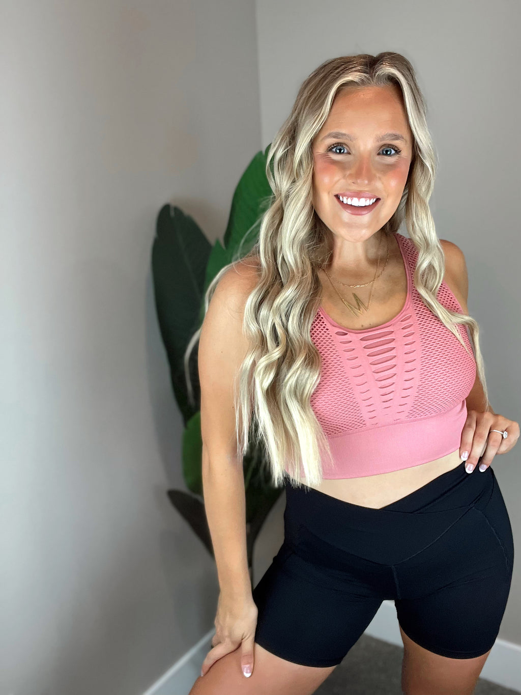 Laser Cut Seamless Sports Bra
