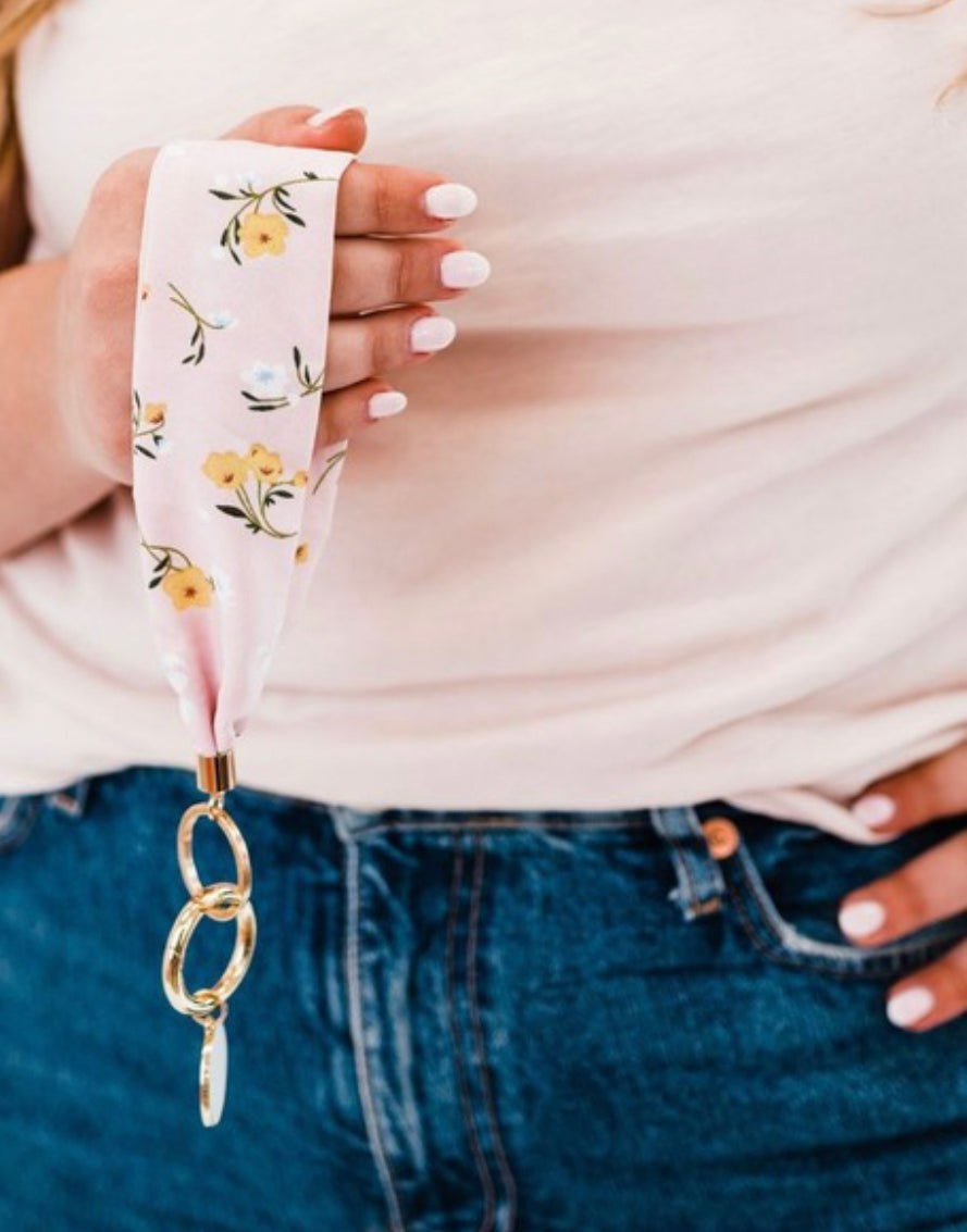 Boho Floral Wristlet