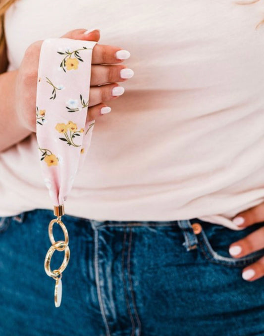 Boho Floral Wristlet