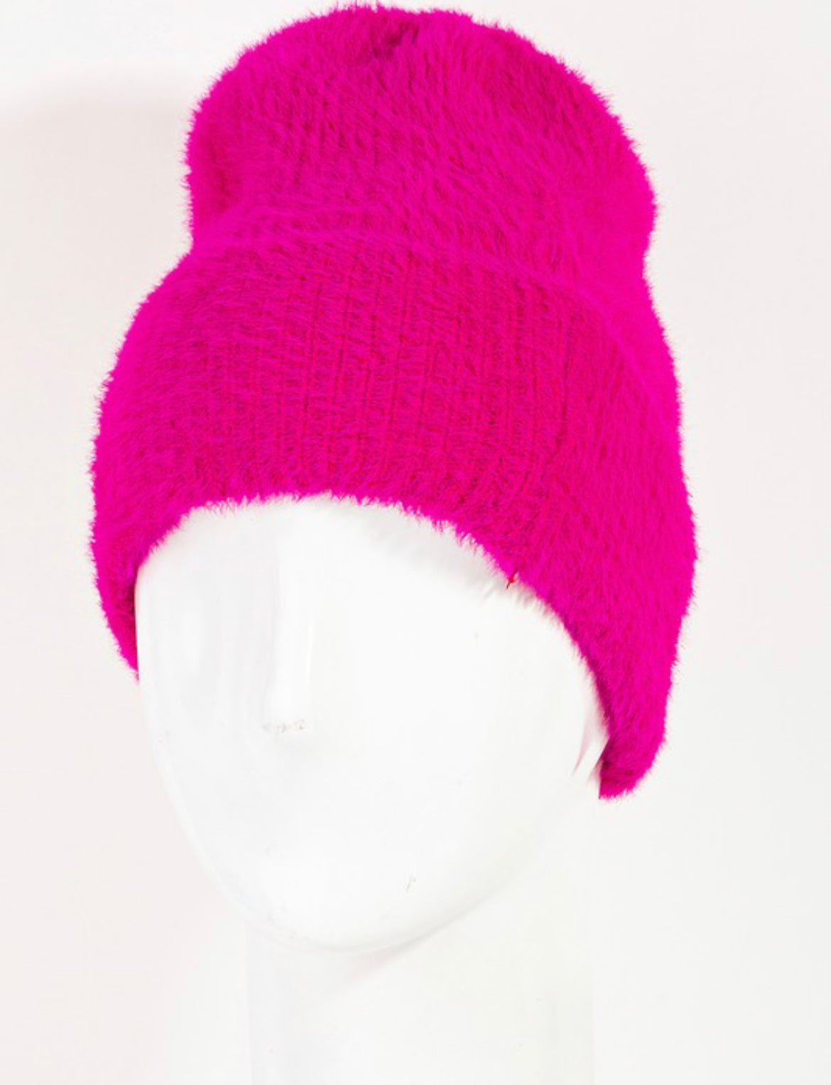 Ribbed Fuzzy Beanie